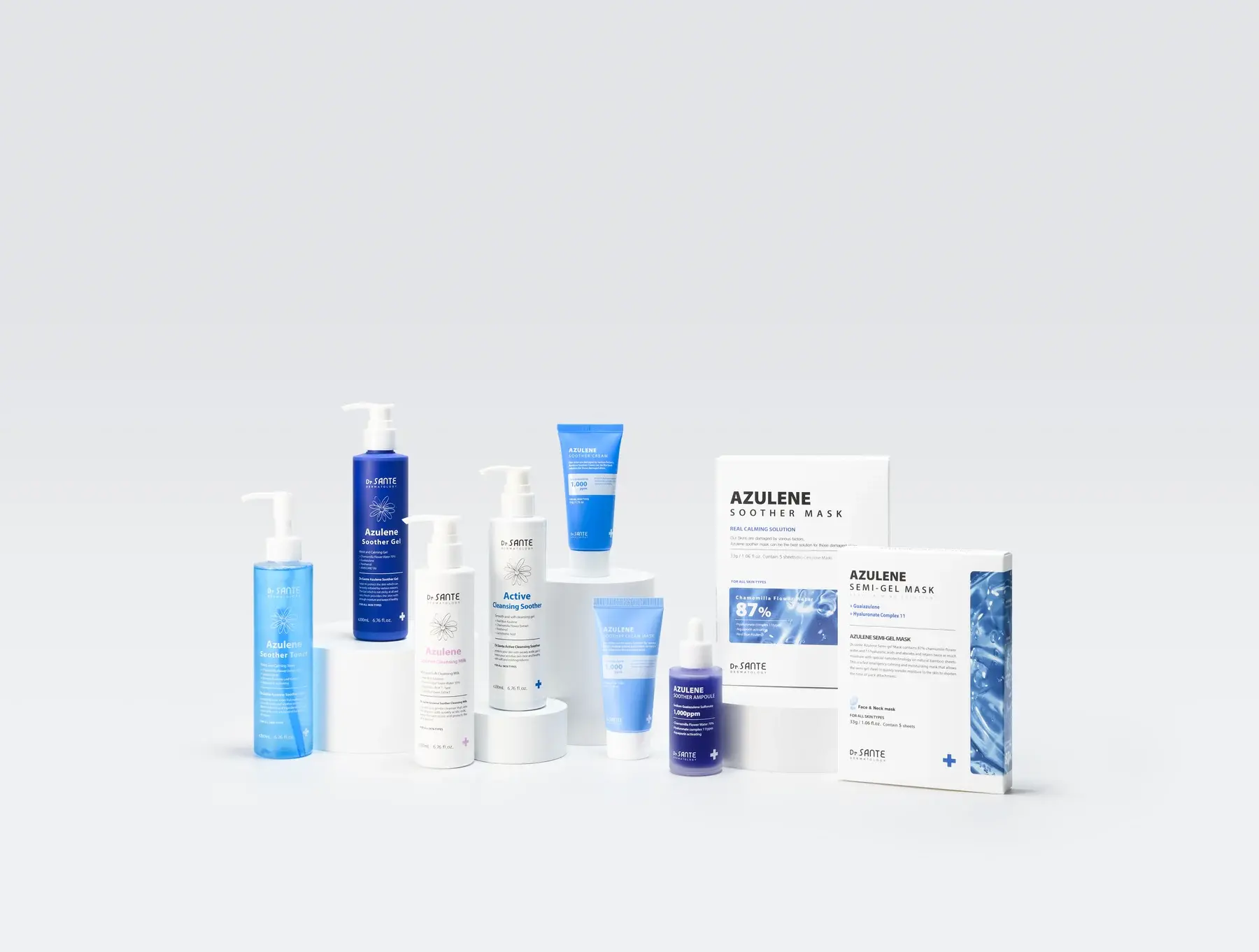 Dr.SANTE Azulene Soother full lineup